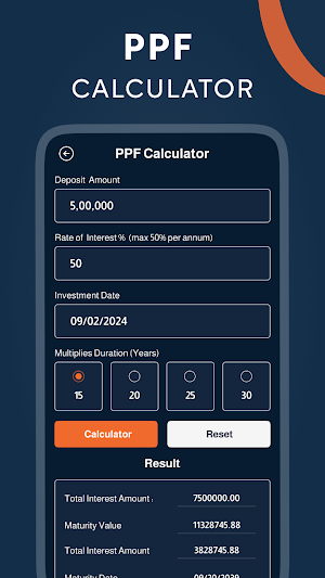 Easy EMI Loan Calculator Screenshot 1