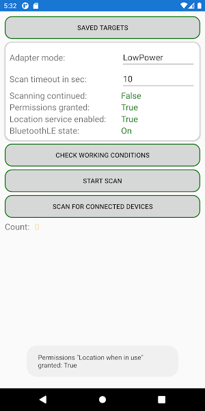 Bluetooth device searcher Screenshot 2