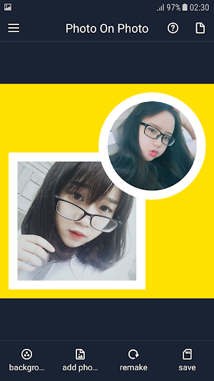 Photo On Photo Editor (Insert Picture On Picture) Screenshot 1