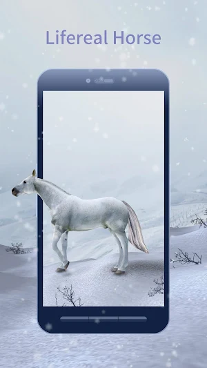 3D White Horse Live Wallpaper Screenshot 2