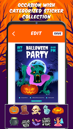 Halloween Party Invitations Screenshot 3