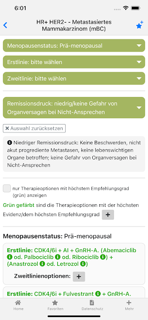 Mammakarzinom onkowissen Screenshot 1