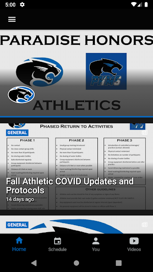 Paradise Honors Athletics Screenshot 0