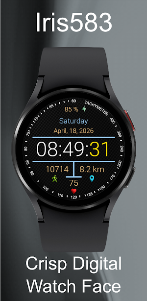 Iris583 Crisp Digital Watch Screenshot 3