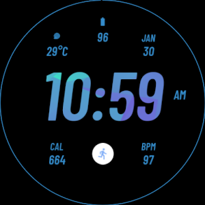 Ocean Sport Watch Face Screenshot 3