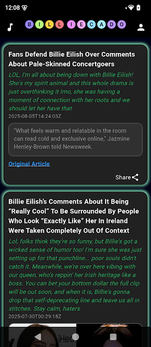 Billiecado Screenshot 1