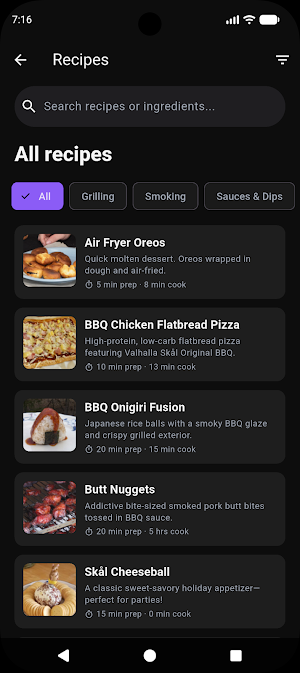 Valhalla Skål Cookbook Screenshot 1