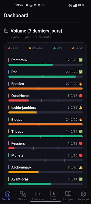 MuscleTrack - Musculation Screenshot 1