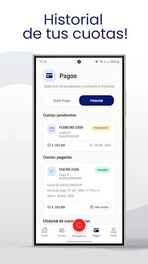 SISPRO – Control de Visitas Screenshot 2