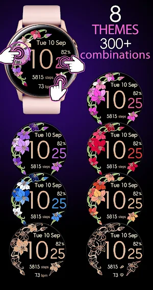 Lily Wavy Digital Watch Screenshot 2
