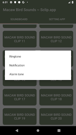 Macaw Bird Sound Collections ~ Sclip.app Screenshot 3
