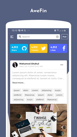 AweFin Theme Screenshot 0