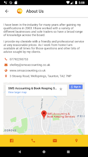 SMS Accounting Screenshot 1