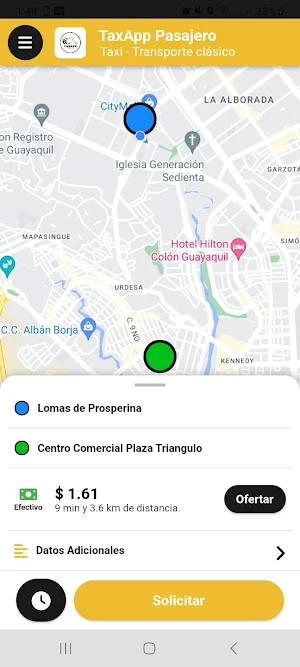 TaxApp Pasajero Screenshot 0
