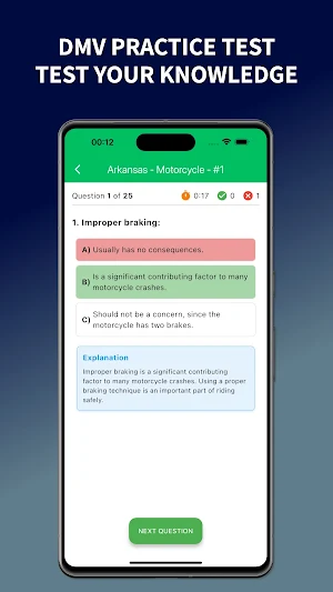 DMV Practice Test 2025 Screenshot 2