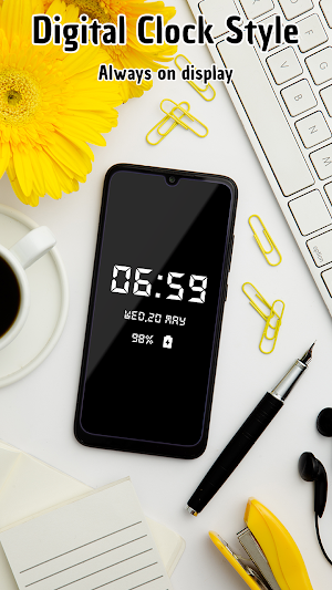 Night Clock Display with Alarm Screenshot 0