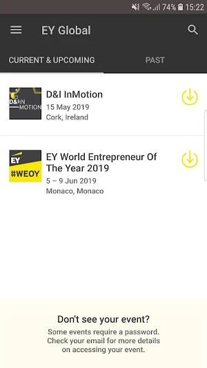 EY Conferences Screenshot 0