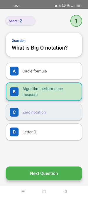 Scientific Research Quiz Screenshot 1