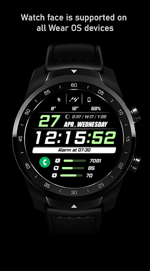 WFP 243 Sporty Watch Face Screenshot 2