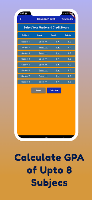 UOG GPA CGPA Calculator Screenshot 2