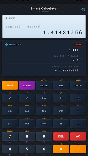 Smart Calculator - FX Edition Screenshot 1