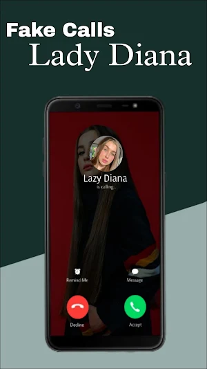 Lady Diana - Fake Video Call Screenshot 1