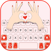 Hand Love Keyboard Background