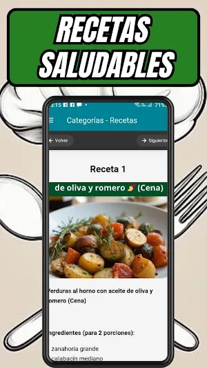 Recetas Saludables Screenshot 2