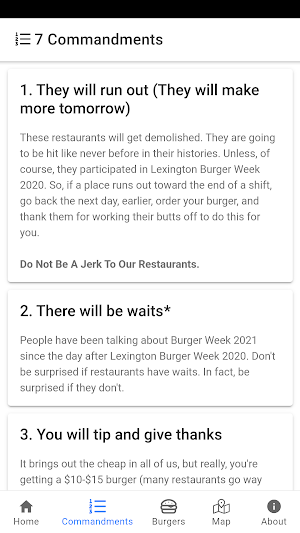 Lexington Burger Week Screenshot 1