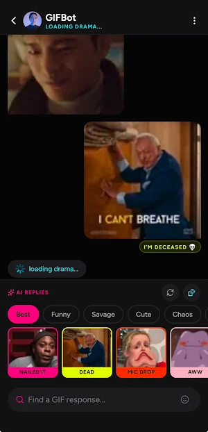 GifPong Messenger Screenshot 1