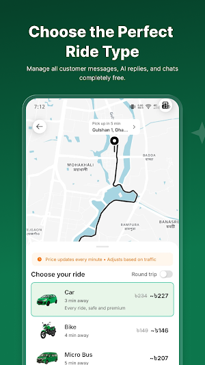 Arohon - Request a Ride Screenshot 1