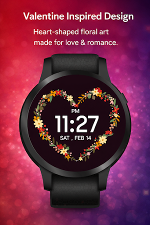 Floral Heart -Animated Wear OS Screenshot 3