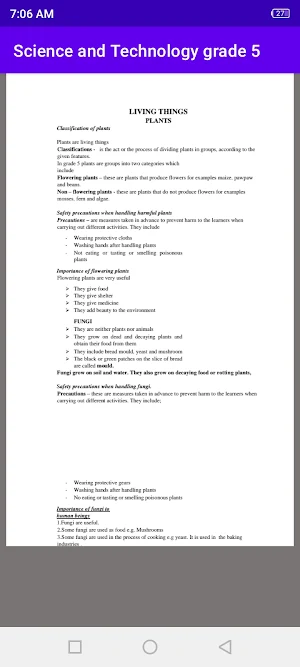 Science and technology grade 5 Screenshot 3