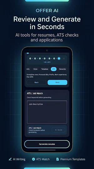 AI Resume Builder, CV maker Screenshot 2