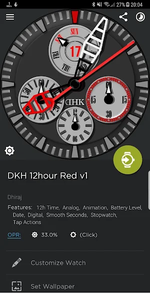 DKH 12hour Red for WM Screenshot 0