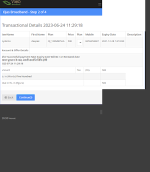 VMO Broadband NetPay Screenshot 1