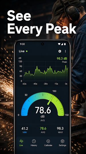 DecibelScope Sound Meter Screenshot 3