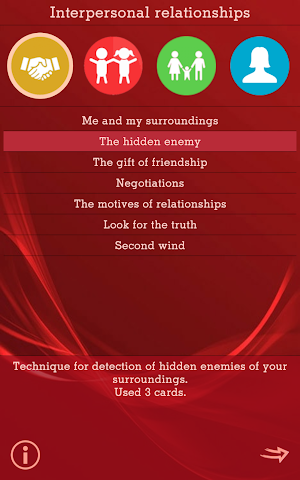 Metaphoric cards: Ruby. Relationship techniques Screenshot 2