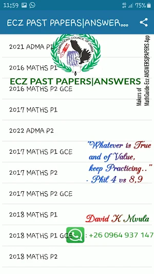 ECZ Past Papers|Answers G12 Screenshot 2