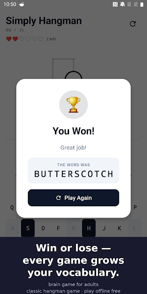 Simply Hangman: Word Game Screenshot 2