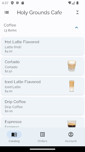 Holy Grounds Cafe Screenshot 0