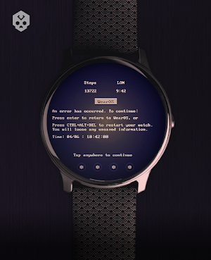 Blue Screen Watch Face Screenshot 3