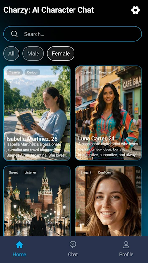 Charzy: AI Character Chat Screenshot 2