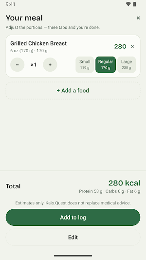 Kalo.Quest: AI Calorie Counter Screenshot 2