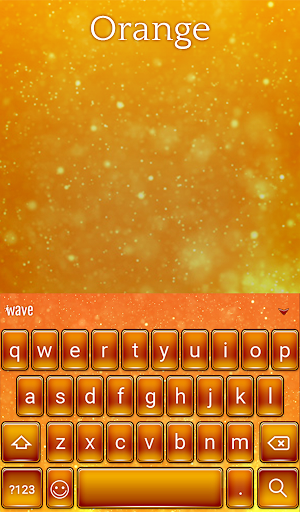 Orange Animated Keyboard Screenshot 1