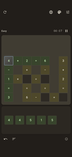 Cross Math Logic Number Puzzle Screenshot 1