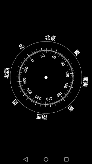 方位補正つきコンパス Screenshot 0