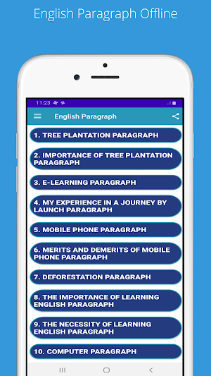 English Paragraph Offline Screenshot 0