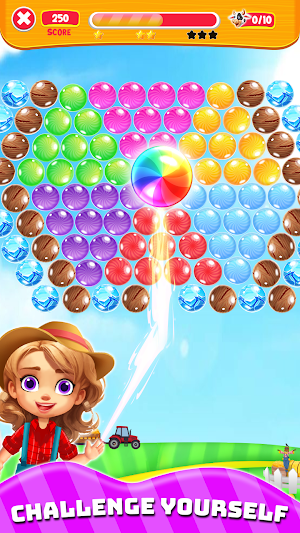Kids Farm Pets Bubble Shooter Screenshot 0