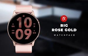 Big Rose Gold Watch Face Screenshot 0